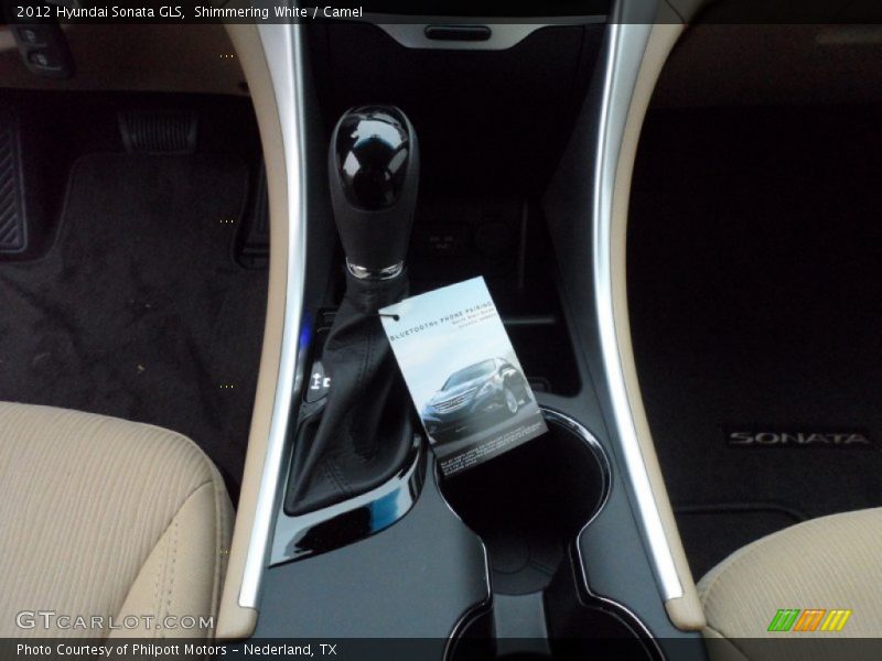 Shimmering White / Camel 2012 Hyundai Sonata GLS