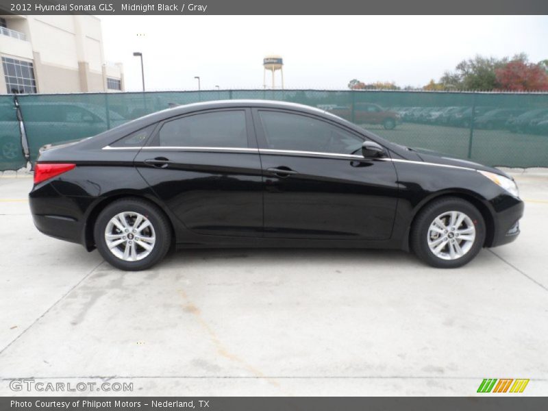 Midnight Black / Gray 2012 Hyundai Sonata GLS