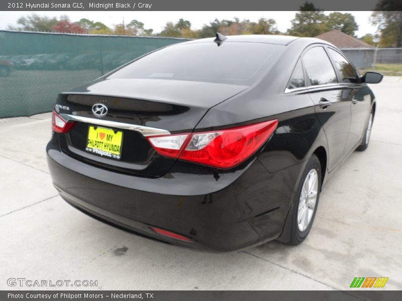Midnight Black / Gray 2012 Hyundai Sonata GLS