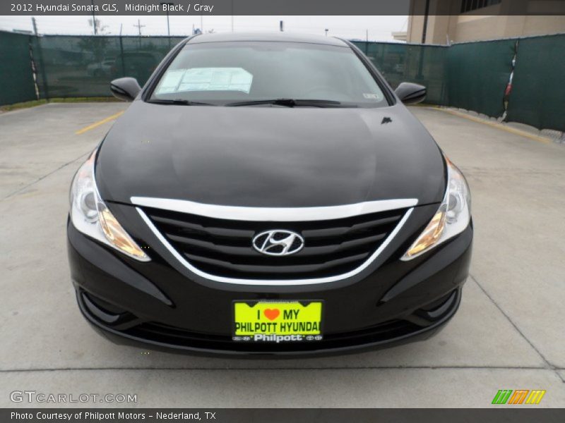 Midnight Black / Gray 2012 Hyundai Sonata GLS
