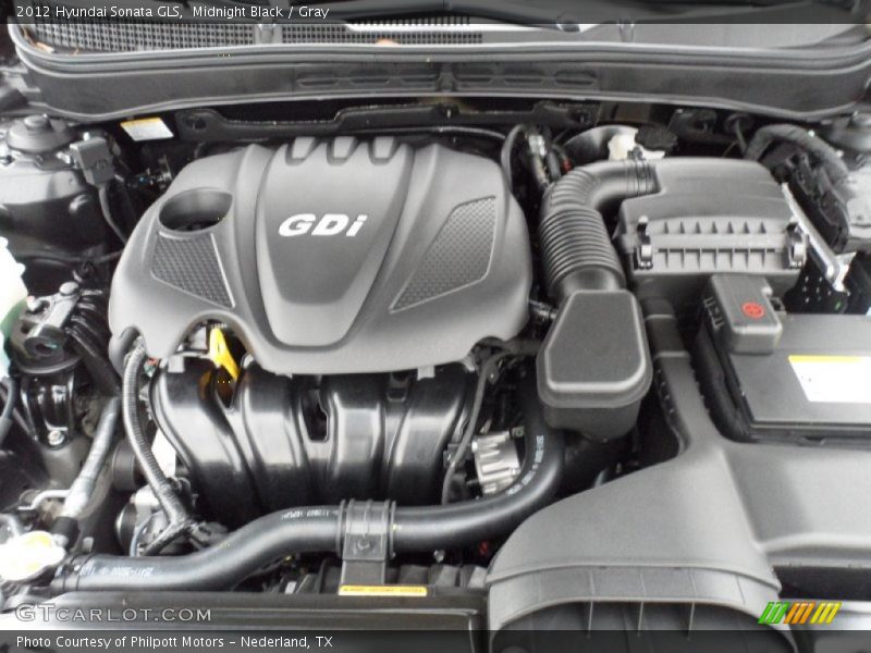 Midnight Black / Gray 2012 Hyundai Sonata GLS