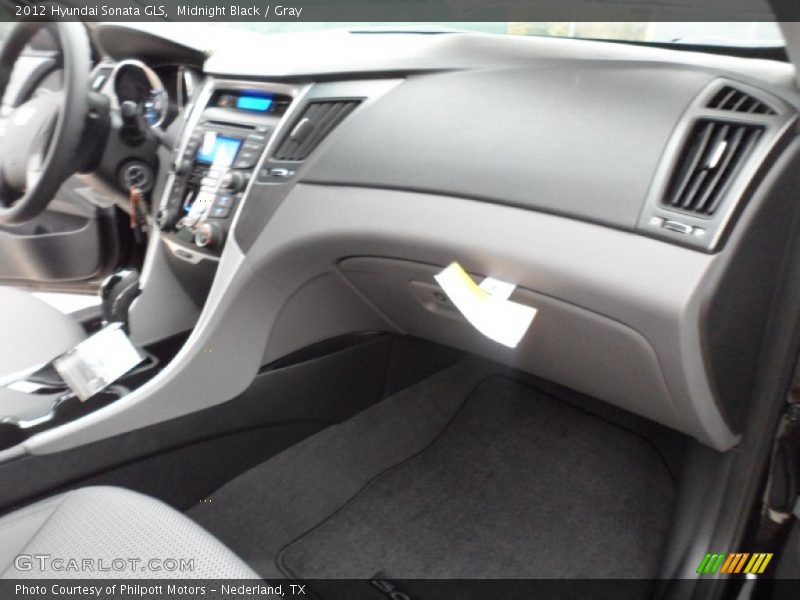 Midnight Black / Gray 2012 Hyundai Sonata GLS