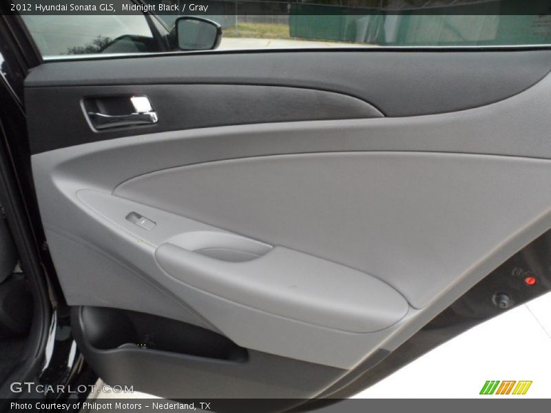 Midnight Black / Gray 2012 Hyundai Sonata GLS