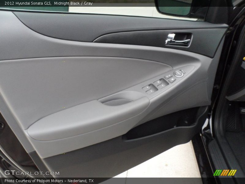 Midnight Black / Gray 2012 Hyundai Sonata GLS