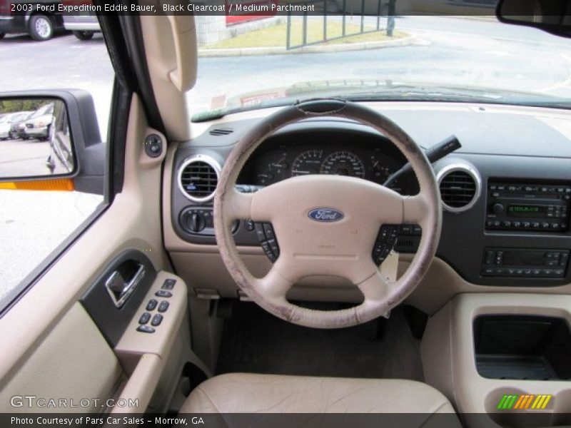 Black Clearcoat / Medium Parchment 2003 Ford Expedition Eddie Bauer