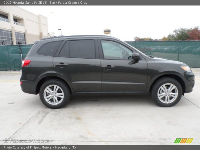  2012 Santa Fe SE V6 Black Forest Green