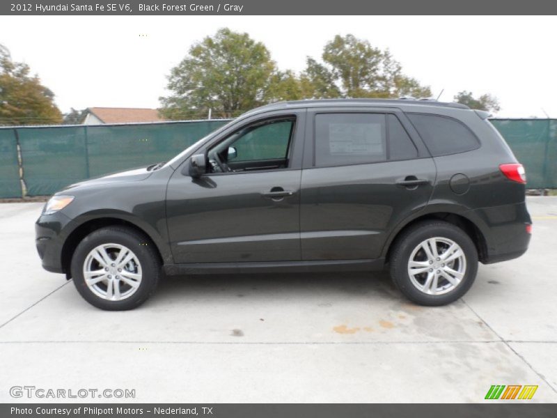  2012 Santa Fe SE V6 Black Forest Green