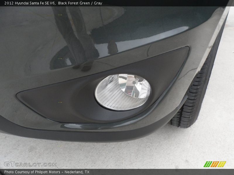 Black Forest Green / Gray 2012 Hyundai Santa Fe SE V6