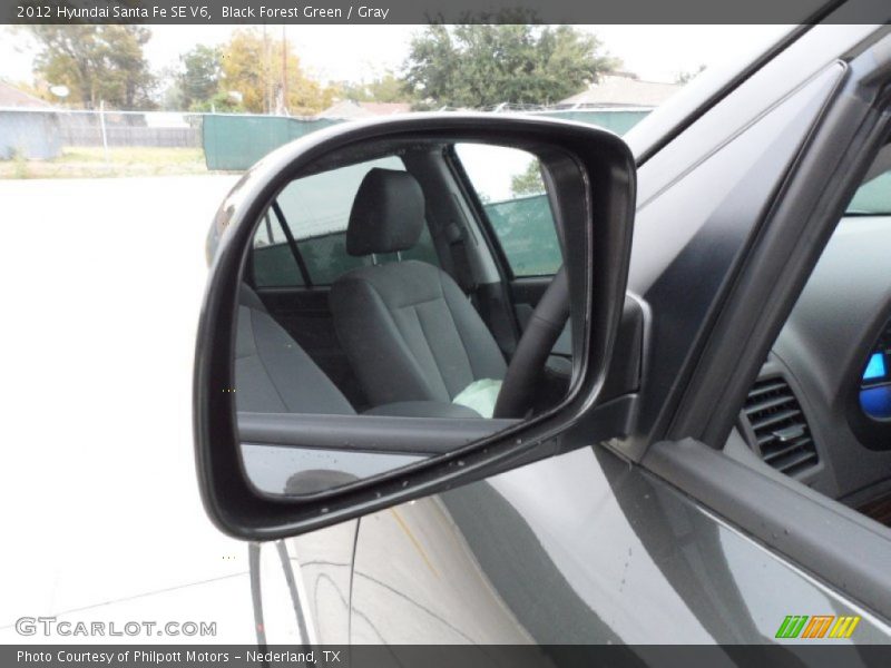 Black Forest Green / Gray 2012 Hyundai Santa Fe SE V6