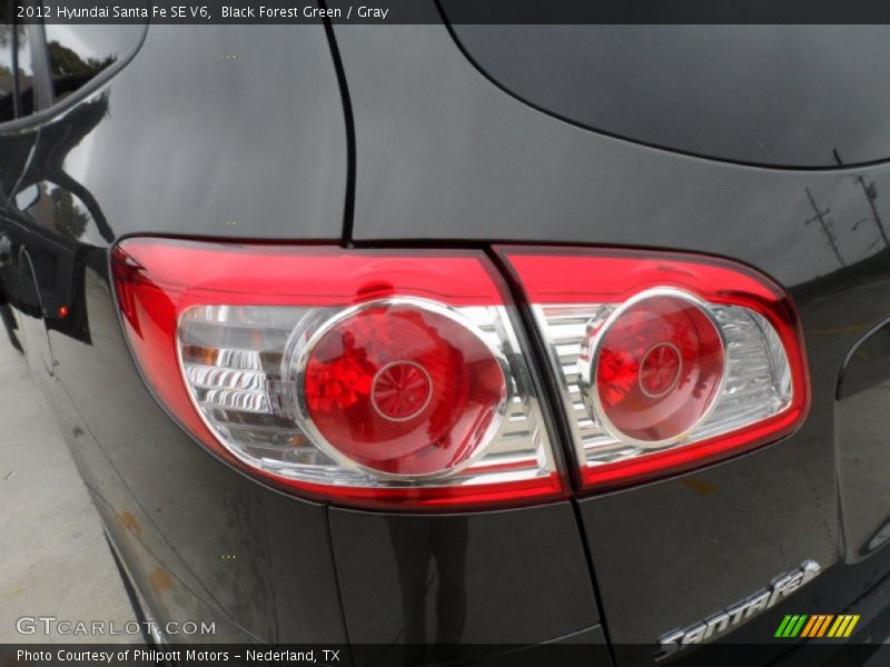 Black Forest Green / Gray 2012 Hyundai Santa Fe SE V6
