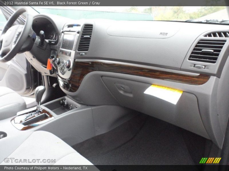 Black Forest Green / Gray 2012 Hyundai Santa Fe SE V6
