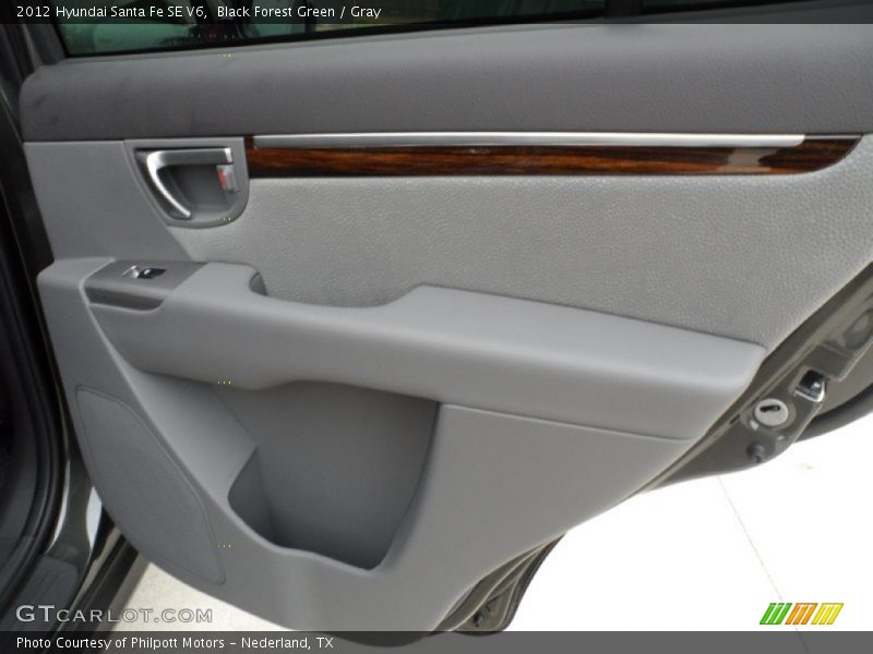 Black Forest Green / Gray 2012 Hyundai Santa Fe SE V6