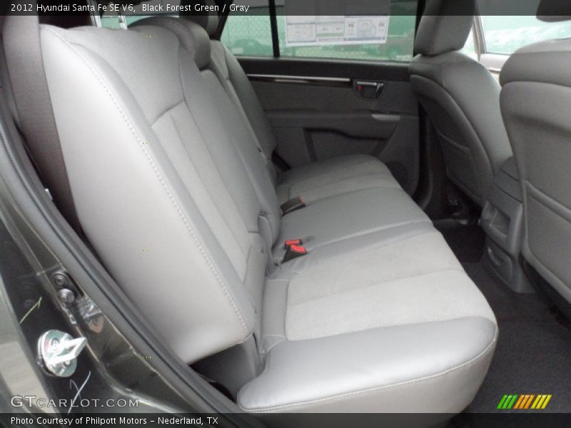 Black Forest Green / Gray 2012 Hyundai Santa Fe SE V6