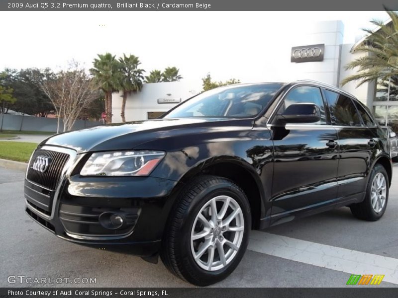 Brilliant Black / Cardamom Beige 2009 Audi Q5 3.2 Premium quattro