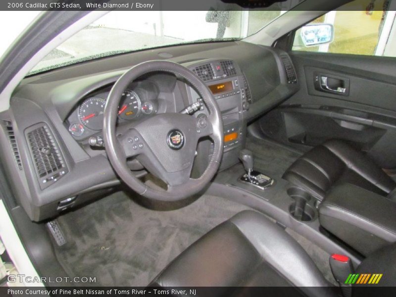 White Diamond / Ebony 2006 Cadillac CTS Sedan