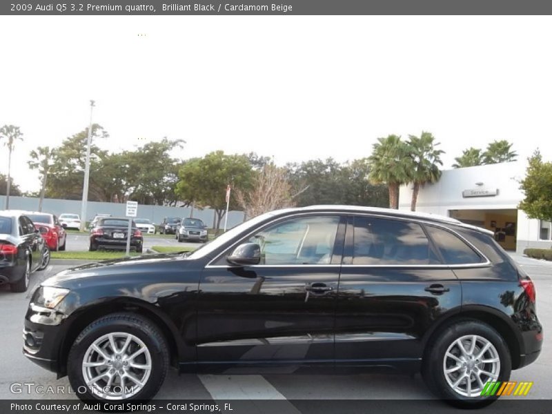 Brilliant Black / Cardamom Beige 2009 Audi Q5 3.2 Premium quattro