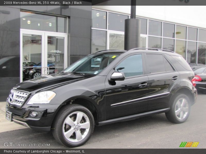 Black / Black 2009 Mercedes-Benz ML 350 4Matic