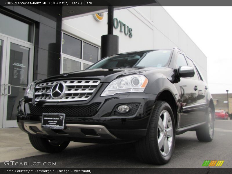 Black / Black 2009 Mercedes-Benz ML 350 4Matic