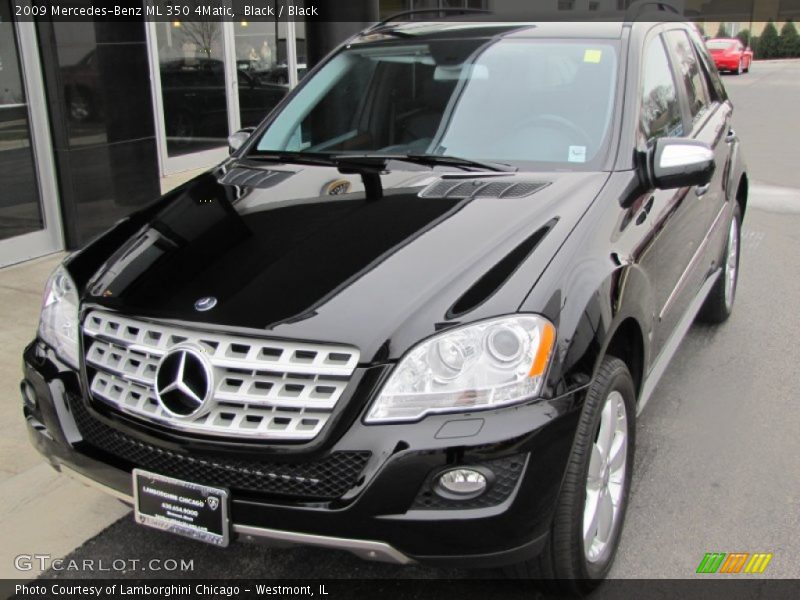 Black / Black 2009 Mercedes-Benz ML 350 4Matic