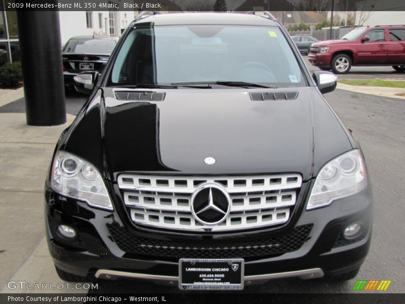 Black / Black 2009 Mercedes-Benz ML 350 4Matic