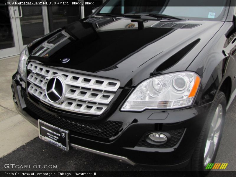 Black / Black 2009 Mercedes-Benz ML 350 4Matic