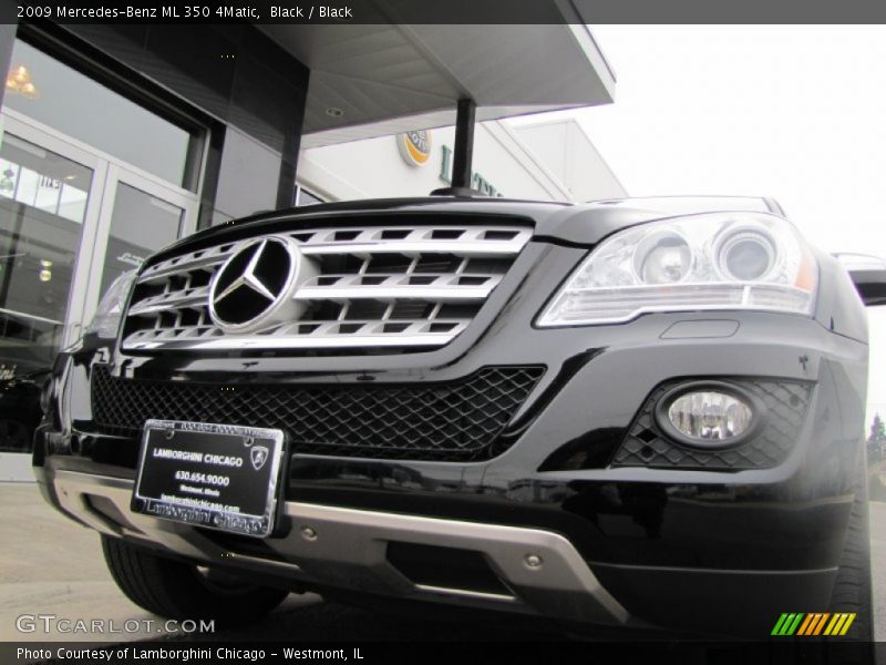 Black / Black 2009 Mercedes-Benz ML 350 4Matic