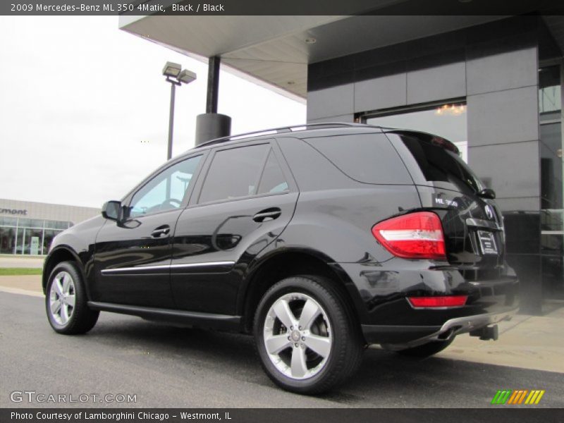 Black / Black 2009 Mercedes-Benz ML 350 4Matic