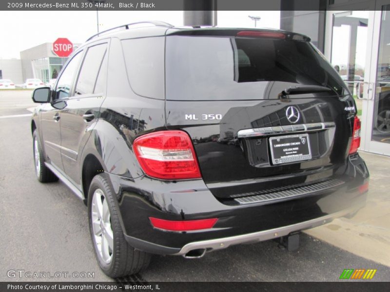 Black / Black 2009 Mercedes-Benz ML 350 4Matic