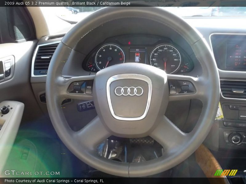 Brilliant Black / Cardamom Beige 2009 Audi Q5 3.2 Premium quattro