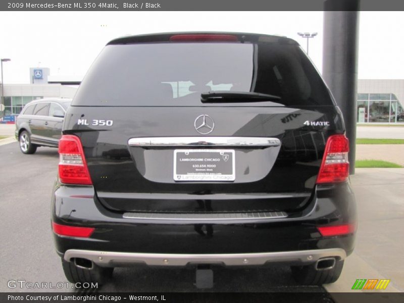Black / Black 2009 Mercedes-Benz ML 350 4Matic