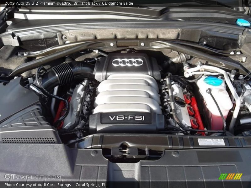 Brilliant Black / Cardamom Beige 2009 Audi Q5 3.2 Premium quattro