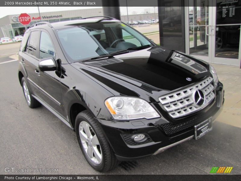 Black / Black 2009 Mercedes-Benz ML 350 4Matic