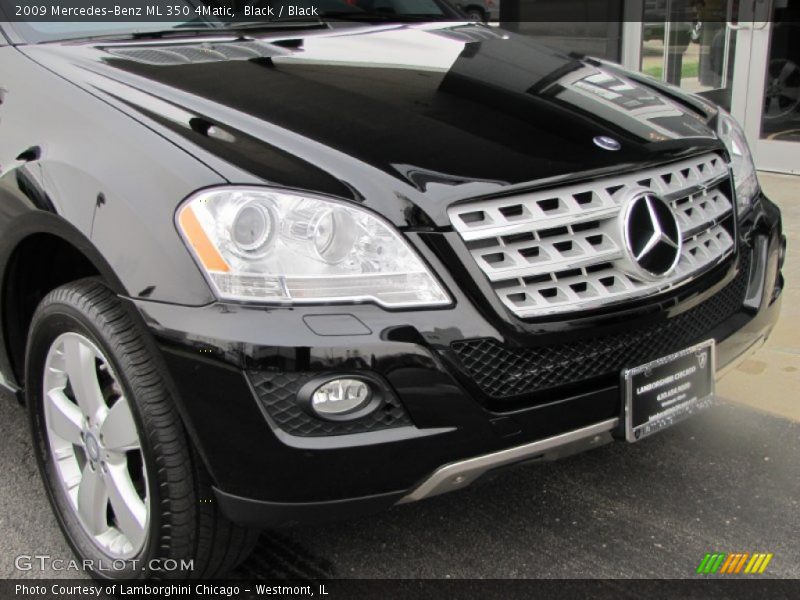Black / Black 2009 Mercedes-Benz ML 350 4Matic