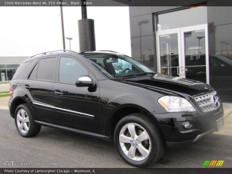 Black / Black 2009 Mercedes-Benz ML 350 4Matic