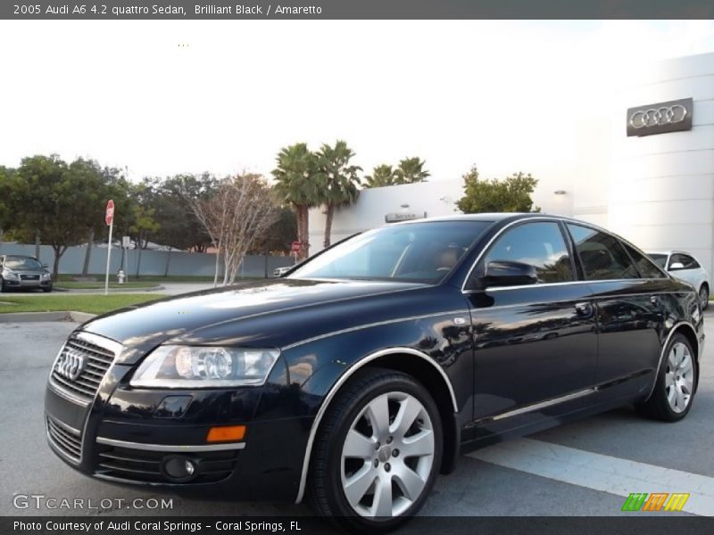 Brilliant Black / Amaretto 2005 Audi A6 4.2 quattro Sedan
