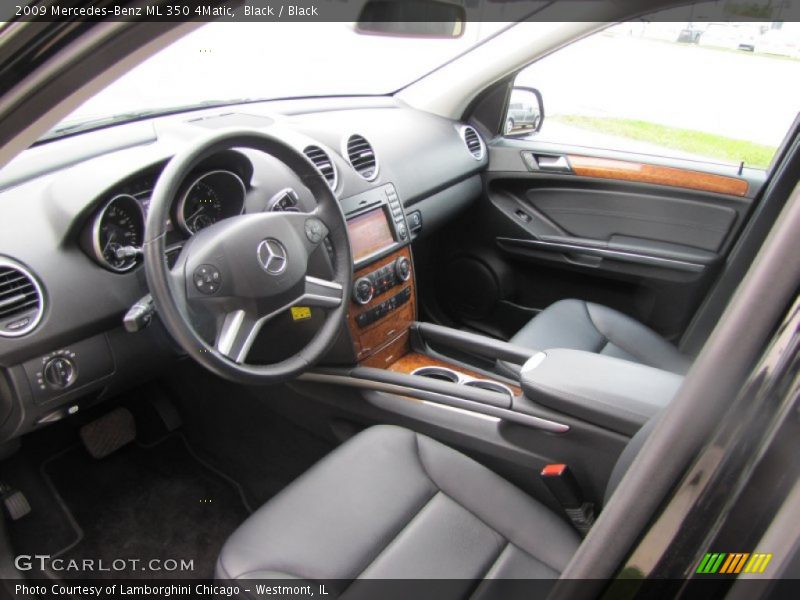 Black / Black 2009 Mercedes-Benz ML 350 4Matic