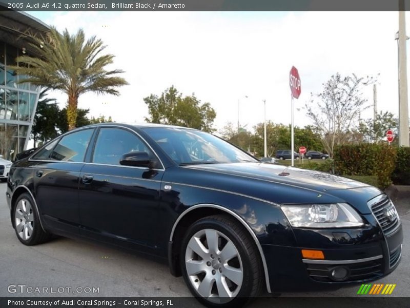Brilliant Black / Amaretto 2005 Audi A6 4.2 quattro Sedan