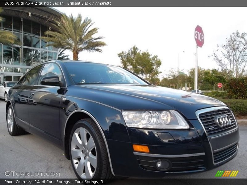 Brilliant Black / Amaretto 2005 Audi A6 4.2 quattro Sedan