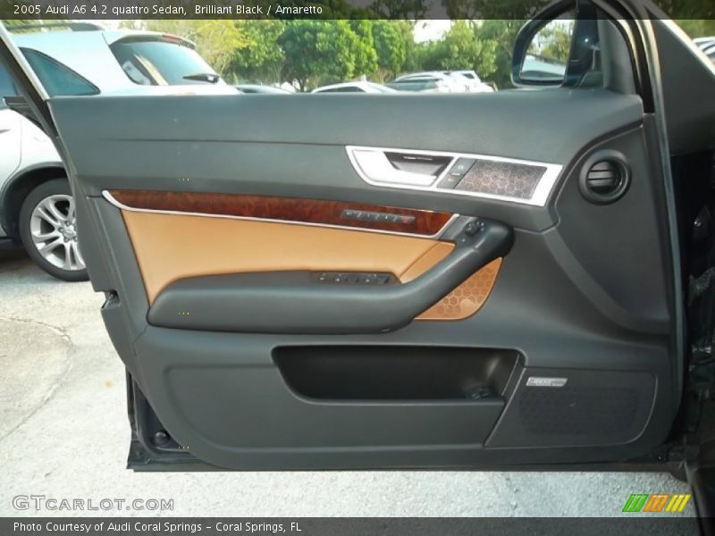 Brilliant Black / Amaretto 2005 Audi A6 4.2 quattro Sedan