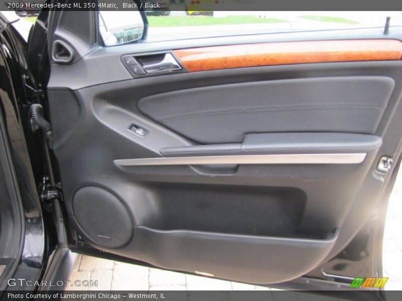 Black / Black 2009 Mercedes-Benz ML 350 4Matic