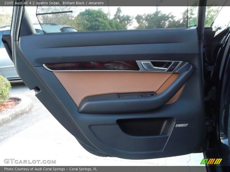 Brilliant Black / Amaretto 2005 Audi A6 4.2 quattro Sedan