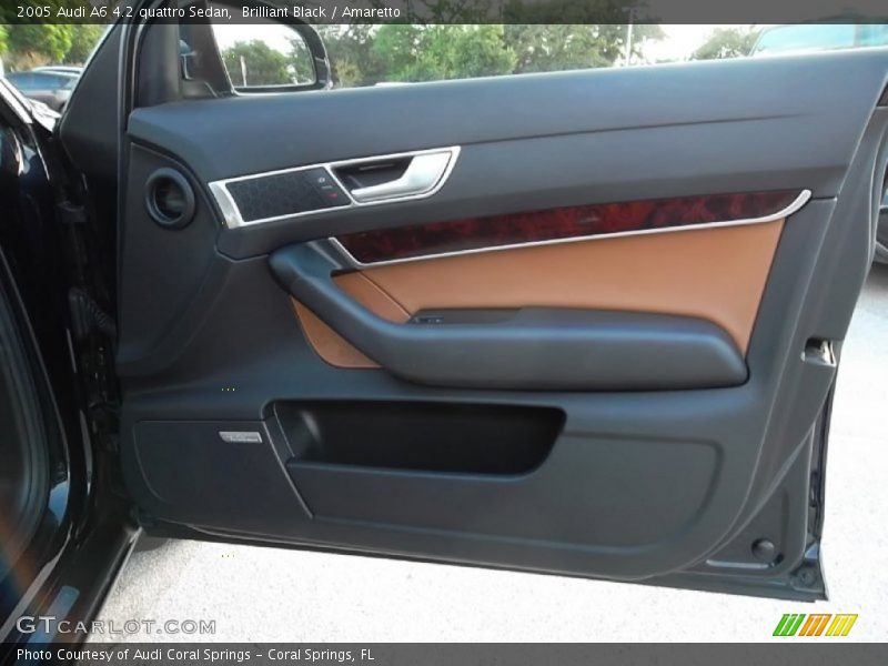 Brilliant Black / Amaretto 2005 Audi A6 4.2 quattro Sedan