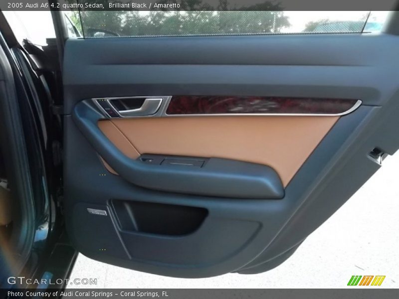 Brilliant Black / Amaretto 2005 Audi A6 4.2 quattro Sedan