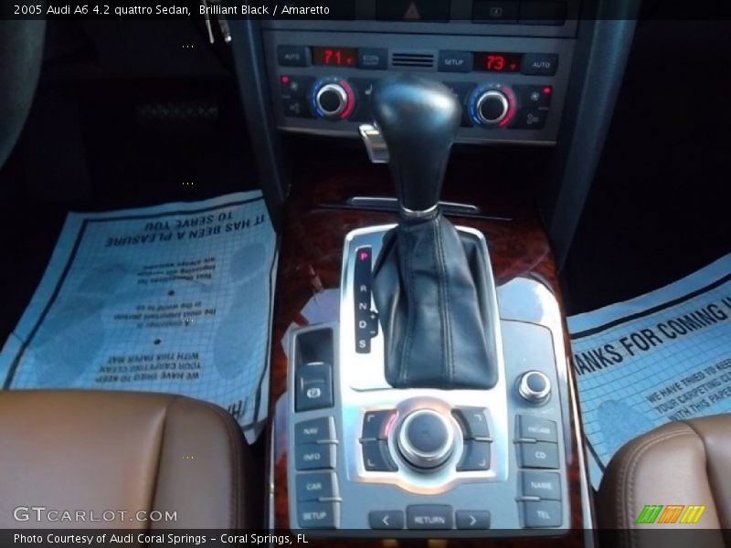 Brilliant Black / Amaretto 2005 Audi A6 4.2 quattro Sedan