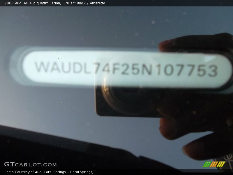 Brilliant Black / Amaretto 2005 Audi A6 4.2 quattro Sedan