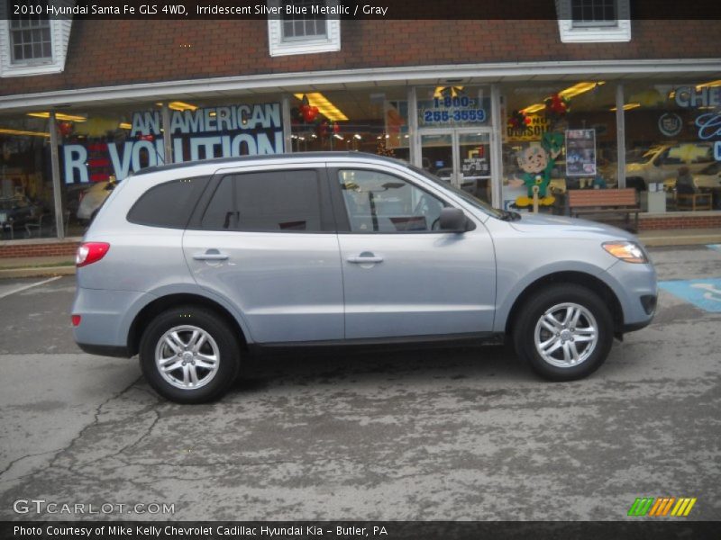 Irridescent Silver Blue Metallic / Gray 2010 Hyundai Santa Fe GLS 4WD