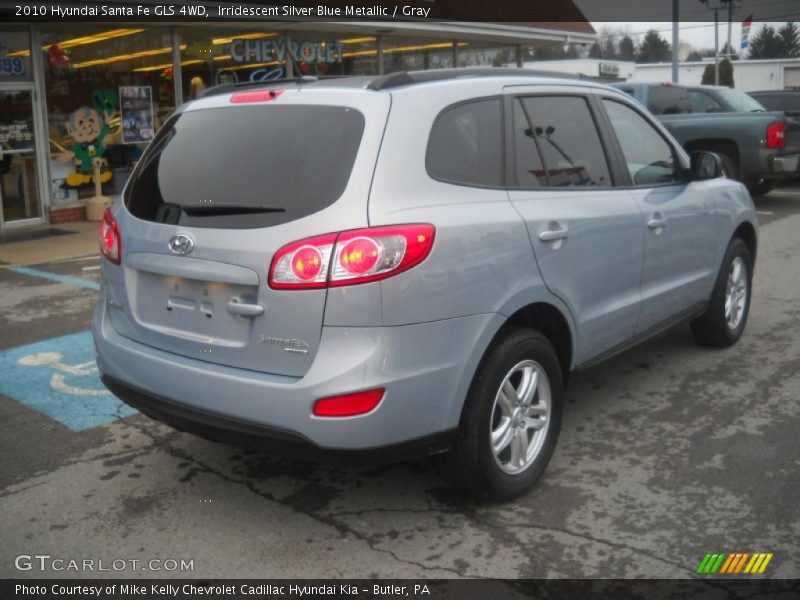 Irridescent Silver Blue Metallic / Gray 2010 Hyundai Santa Fe GLS 4WD