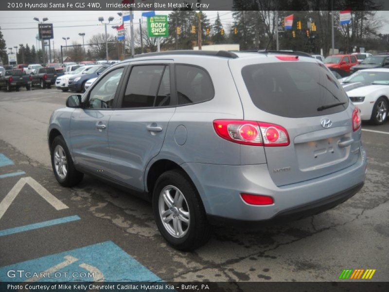 Irridescent Silver Blue Metallic / Gray 2010 Hyundai Santa Fe GLS 4WD