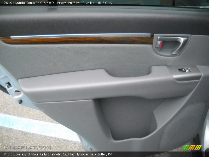 Irridescent Silver Blue Metallic / Gray 2010 Hyundai Santa Fe GLS 4WD