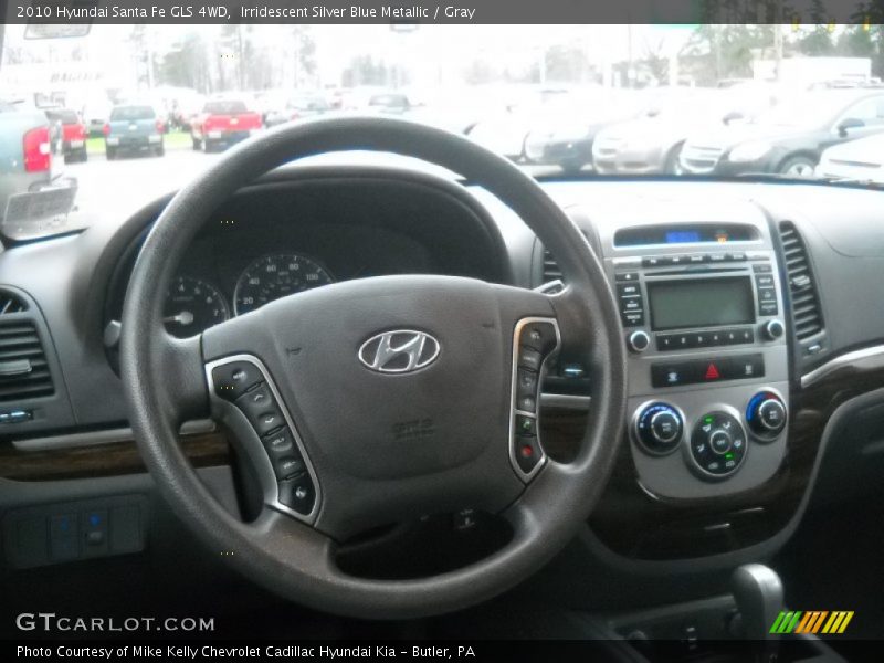 Irridescent Silver Blue Metallic / Gray 2010 Hyundai Santa Fe GLS 4WD